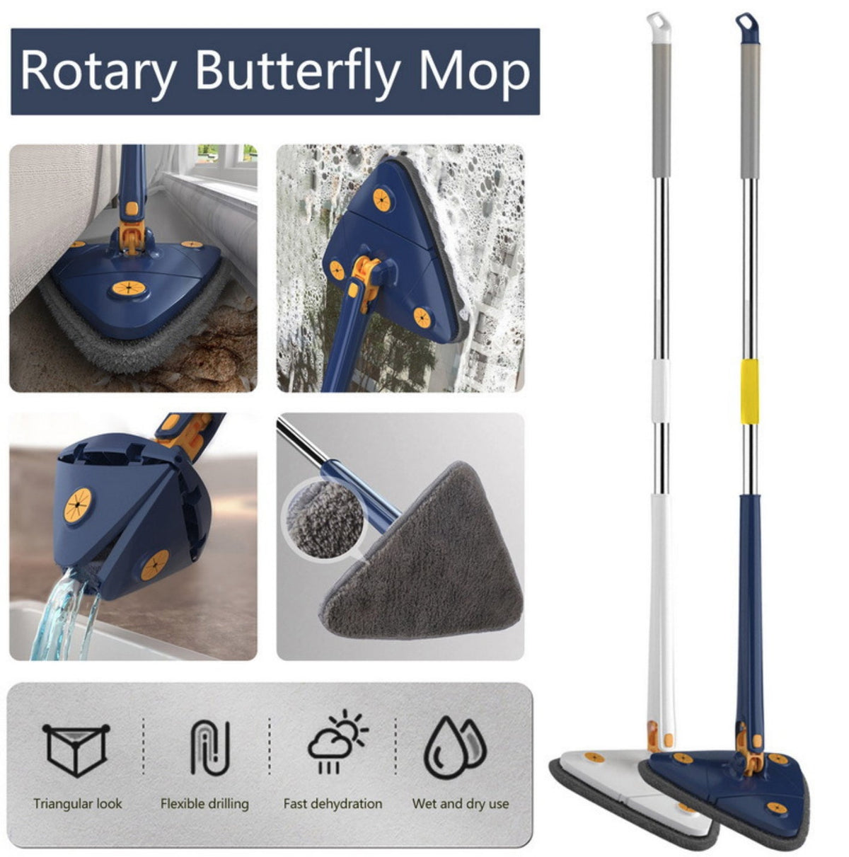 360 Rotating Adjustable Mop - Emirex