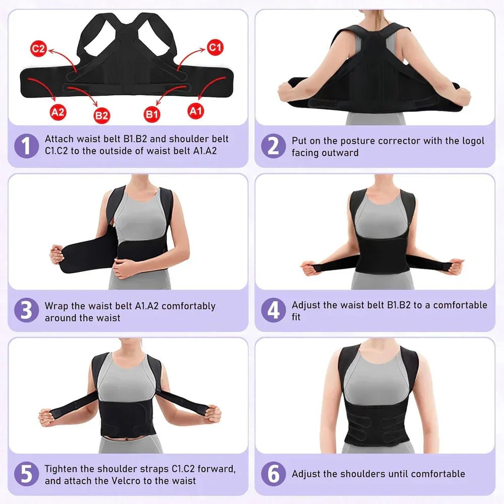 Adjustable Back Support Posture - Emirex