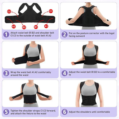 Adjustable Posture Corrector Muscle Support - Emirex