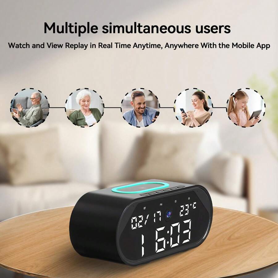 Baby Monitor Mini Clock Camera HD - Emirex