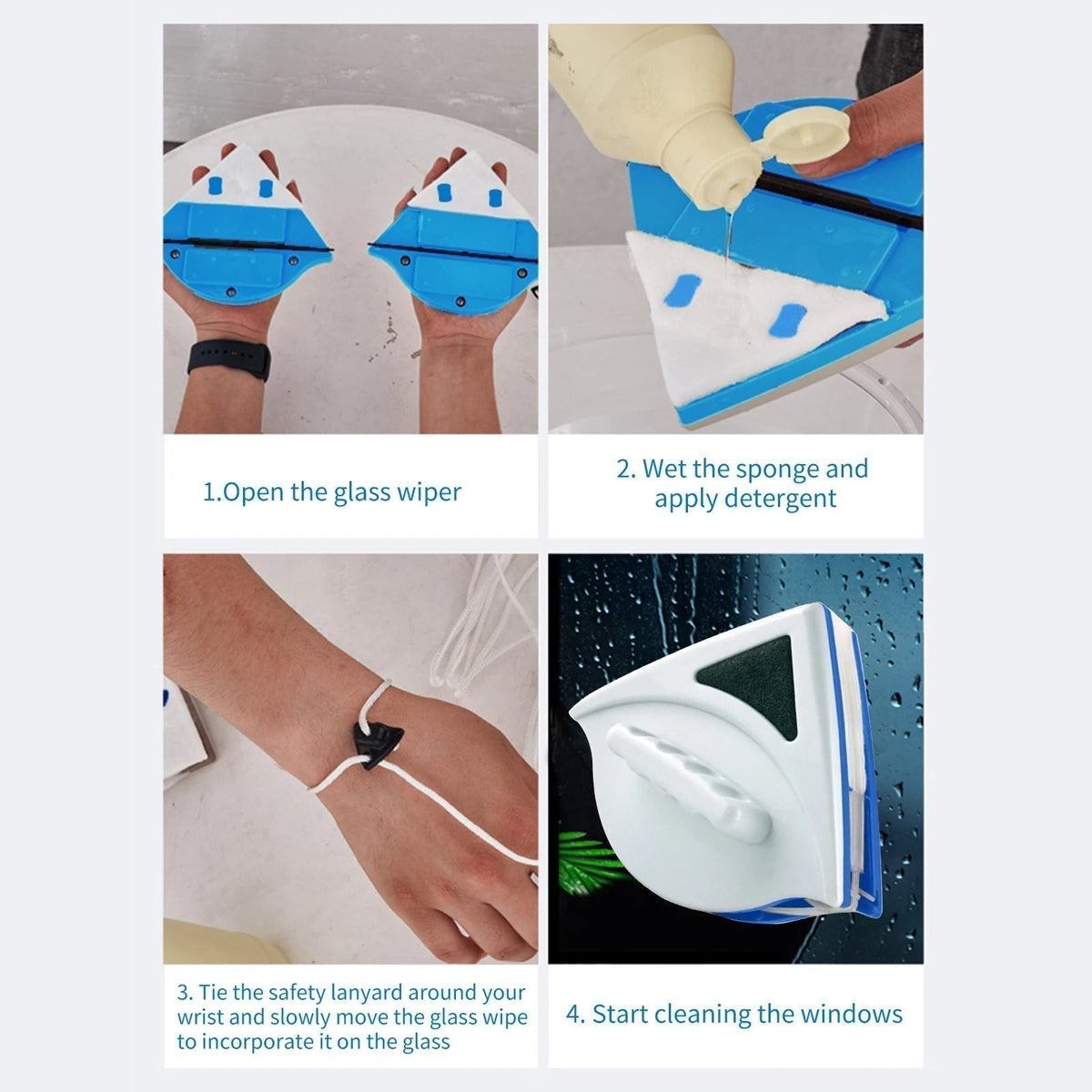 Double Sided Magnetic Window Glass Cleaner - Emirex