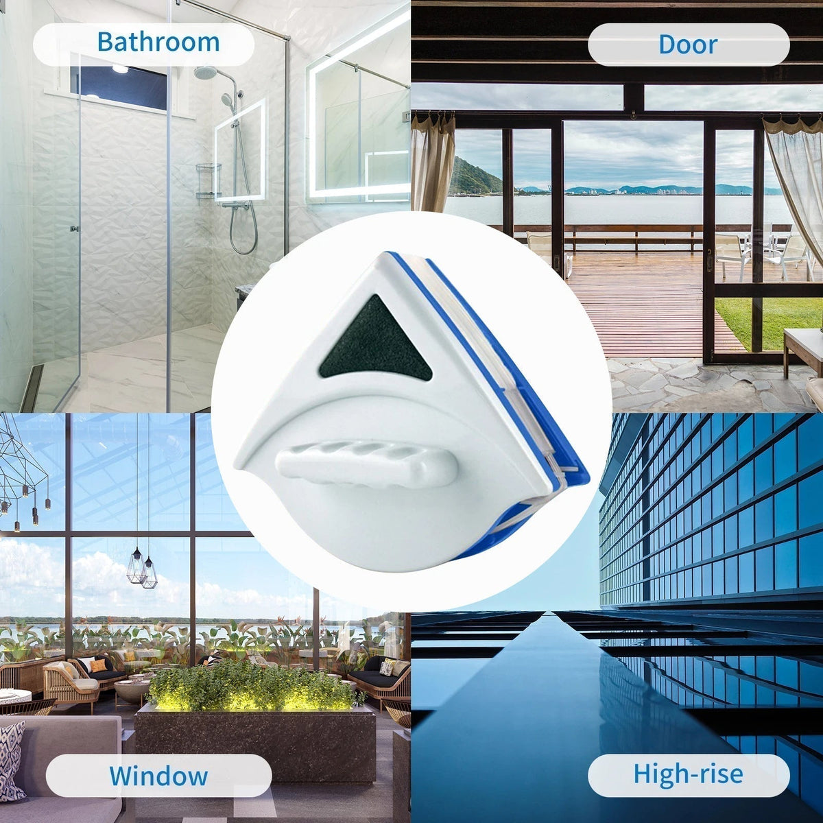 Double Sided Magnetic Window Glass Cleaner - Emirex