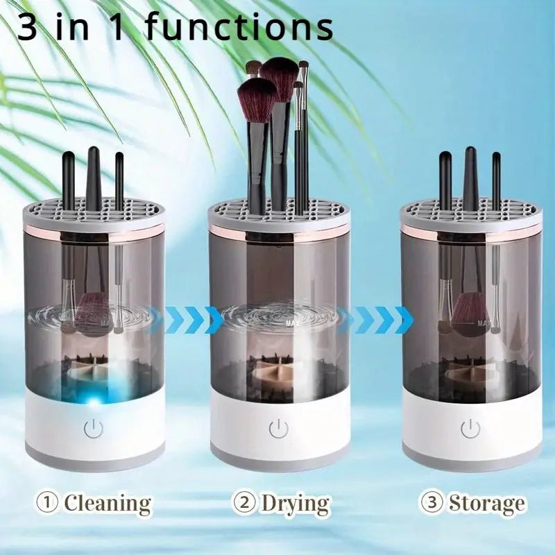 Electric Makeup Brush Cleaner – Clean & Dry in Seconds! - Emirex