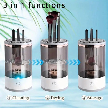 Electric Makeup Brush Cleaner – Clean & Dry in Seconds! - Emirex