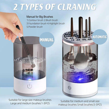 Electric Makeup Brush Cleaner – Clean & Dry in Seconds! - Emirex