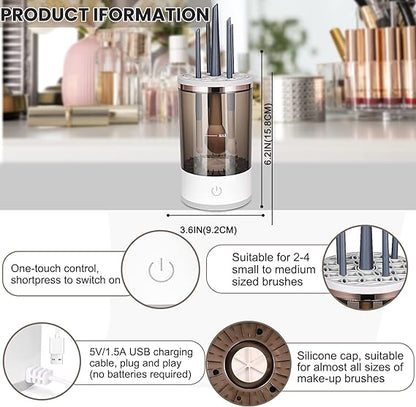 Electric Makeup Brush Cleaner – Clean & Dry in Seconds! - Emirex