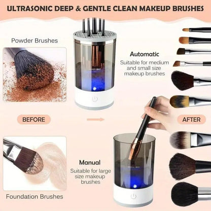 Electric Makeup Brush Cleaner – Clean & Dry in Seconds! - Emirex