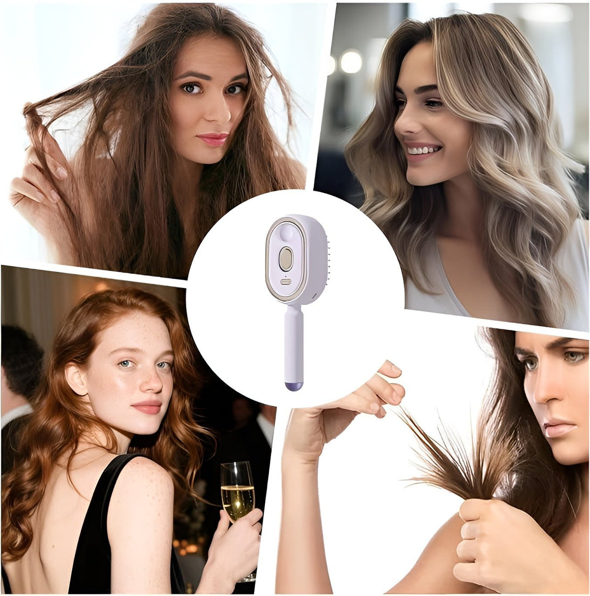 Electric Spray Comb With Oil | مشط كهربائي برذاذ - Emirex