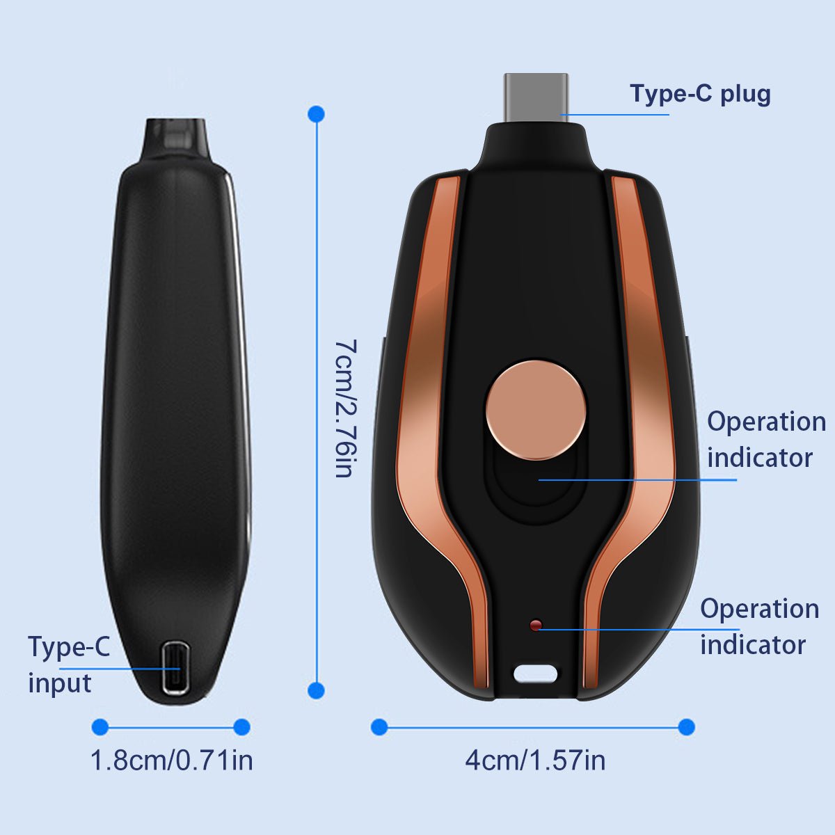Emergency Portable Key Chain Charger - Emirex