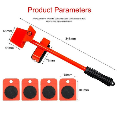 Furniture and Heavy Stuffs Mover and Lifter With Wheels and Professional Moving Tools - Emirex