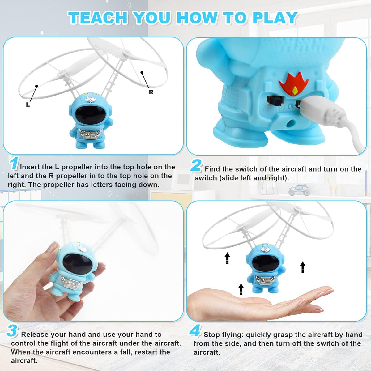 Kids Safe and Durable Astronaut Flying Toy - Emirex