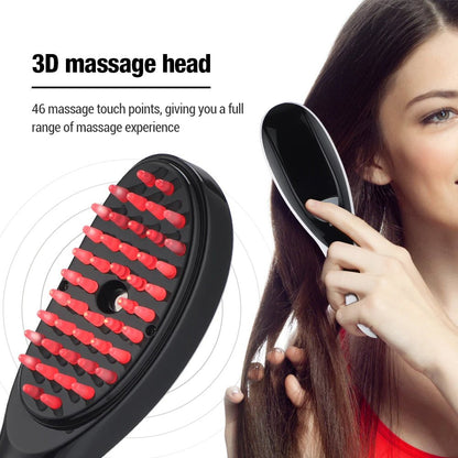 LED Electric Rechargeable Hair Growth Head Massager Brush - Emirex