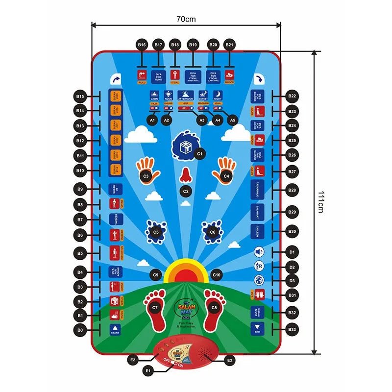 Maxum™ - Kids Smart Interactive Prayer Mat - Emirex