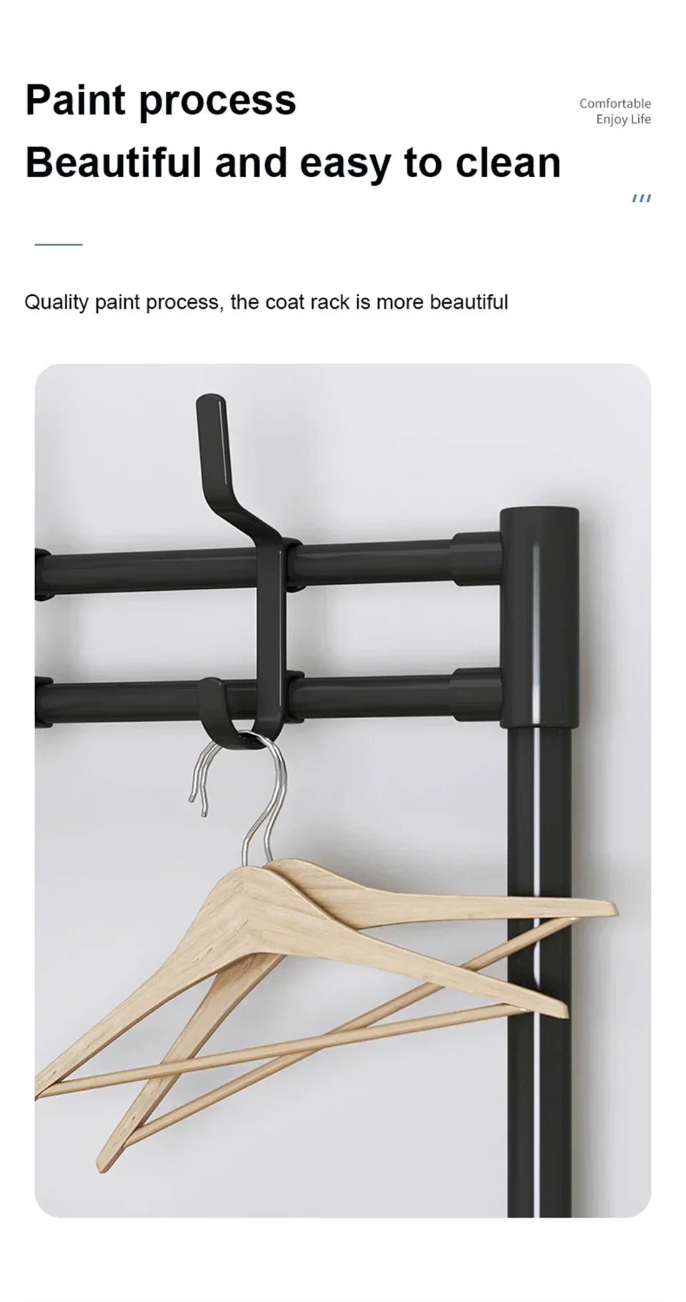 Multi-Layer Shoe Rack aur Coat Rack Storage DIY Clothes Hanger - Emirex