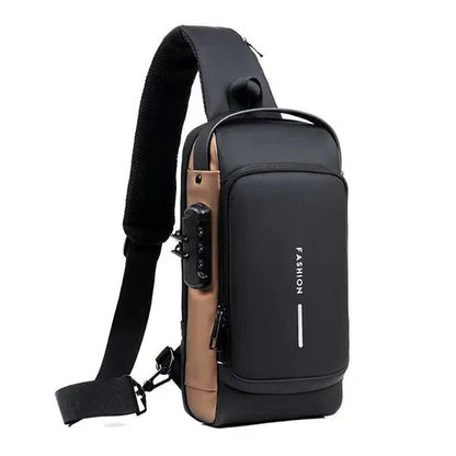 Multifunctional Anti-theft USB Charging Crossbody Shoulder Bag - Emirex