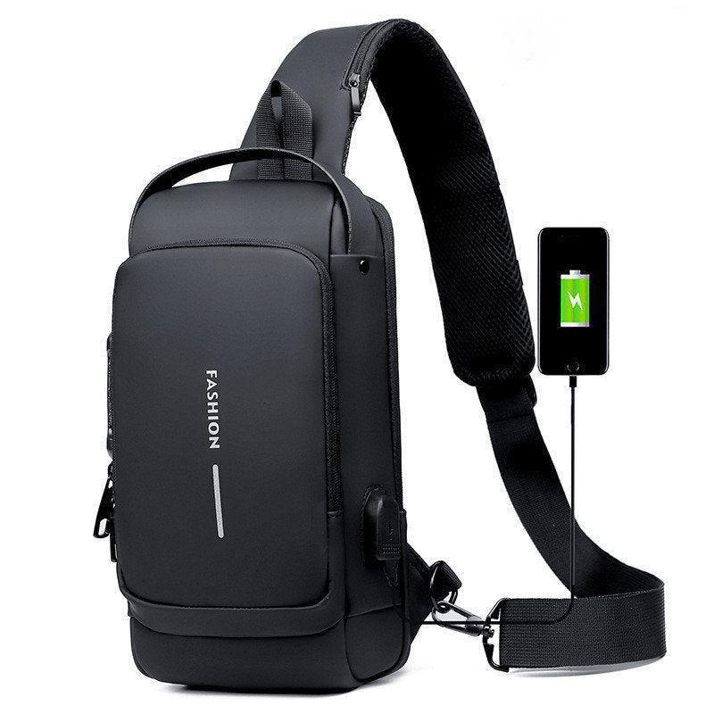 Multifunctional Anti-theft USB Charging Crossbody Shoulder Bag - Emirex