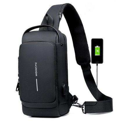 Multifunctional Anti-theft USB Charging Crossbody Shoulder Bag - Emirex