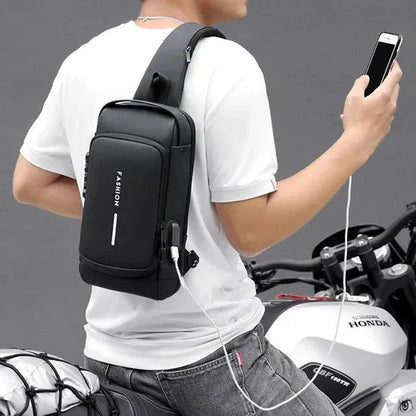 Multifunctional Anti-theft USB Charging Crossbody Shoulder Bag - Emirex