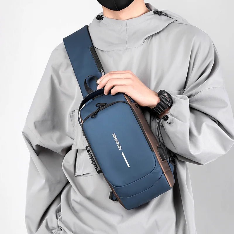 Multifunctional Anti-theft USB Charging Crossbody Shoulder Bag - Emirex