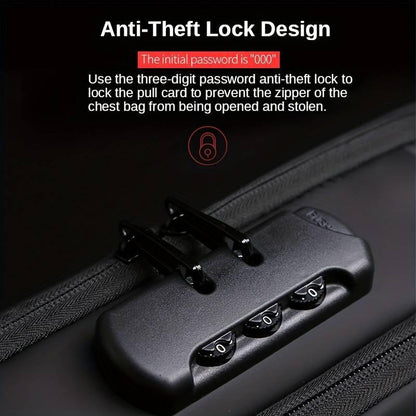 Multifunctional Anti-theft USB Charging Crossbody Shoulder Bag - Emirex