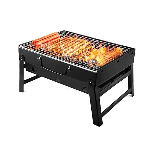 New Folding Portable Barbecue Charcoal Stainless Grill - Emirex