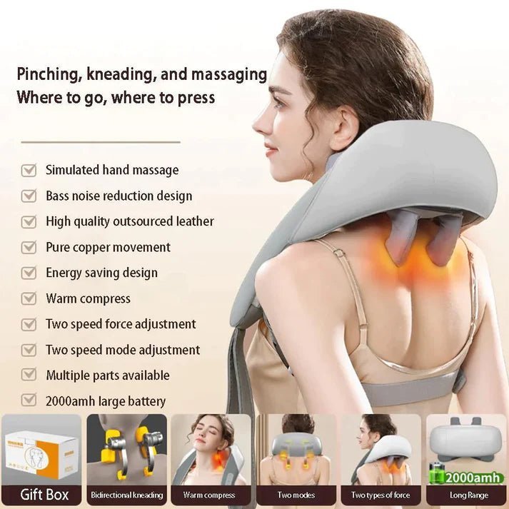 Pain Relief Neck and Shoulder Heat Massager - Emirex