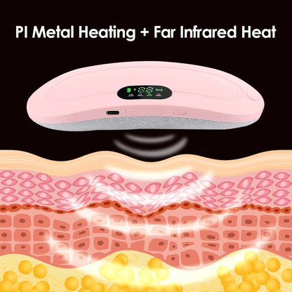 Rechargeable Menstrual Heating Pad Relief Pain Belt Massager - Emirex